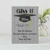 Invitation Casquette Et Tassel Cute Graduation Party (Debout devant)