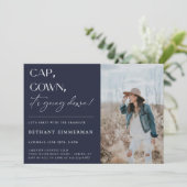 Invitation Casquette Gown ça va faire tomber la fête de l'obt (Debout devant)