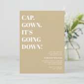 Invitation Casquette Gown ça va faire tomber la fête de l'obt (Debout devant)