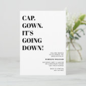 Invitation Casquette Gown ça va faire tomber la fête de l'obt (Debout devant)