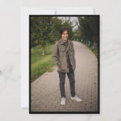 Invitation Casquette Gown ça va tomber Parti de la graduation (Dos)