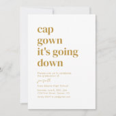 Invitation Casquette Gown ça va tomber sur l'invitation de la (Devant)