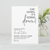 Invitation Casquette Gown est parti pour la fin de l'obtentio (Debout devant)