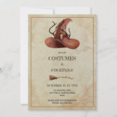 Invitation Casquette Halloween Vintage de sorcière (Devant)
