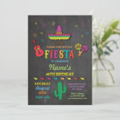 Invitation Casquette mexicain Fiesta Mexique Anniversaire Inv (Debout devant)