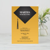 Invitation Casquette noir (Debout devant)