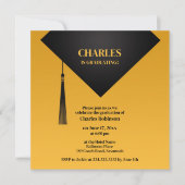 Invitation Casquette noir (Devant)