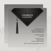 Invitation Casquette noir (Devant / Derrière)