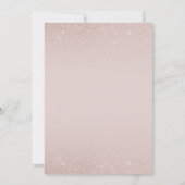 Invitation Casquette or rose et Tassel Blush Pink Grad Party (Dos)