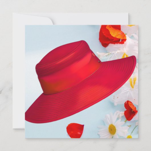 INVITATION CASQUETTE ROUGE (Devant)