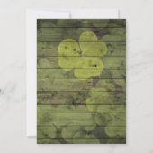 Invitation Casquette supérieur d'or de pot de St Patty (Dos)