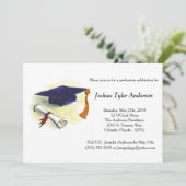 Invitation Casquette Tassle Diplôme Graduation Party Invitati (Debout devant)