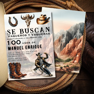 Invitation Casquette Vaquero Espagnol Western Cowboy 100ème A