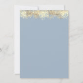 Invitation Casquette, Vin Verre Confetti Dusty Blue Graduatio (Dos)