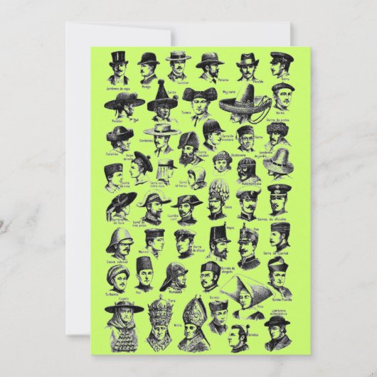 Invitation Casquette vintage (Devant)