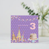 Invitation casquettes de fête, fête d'anniversaire des enfant (Debout devant)