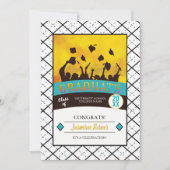 Invitation Casquettes de la partie de fin d'études ID893 (Devant)