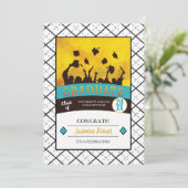 Invitation Casquettes de la partie de fin d'études ID893 (Debout devant)