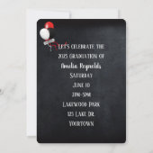 Invitation casquettes de la Red Graduation 2025 dans Sky (Dos)