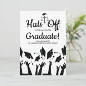 Invitation Casquettes de l'école de droit de la fin de la fêt (Debout devant)