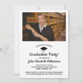 Invitation Casquettes de l'école de droit de la fin de la fêt (Dos)