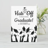 Invitation Casquettes de l'école de droit de la fin de la fêt (Debout devant)