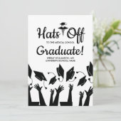 Invitation Casquettes de l'école Médicale Docteur de la fête  (Debout devant)