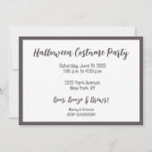 Invitation Casquettes de sorcière pour chiens de trieuse d'Ha (Dos)