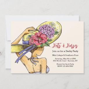 Invitation Casquettes et chevaux Derby