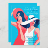 Invitation Casquettes et chevaux Derby (Devant / Derrière)