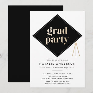Invitation Casquettes Hors de la catégorie de diplôme de fin