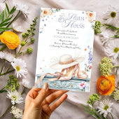 Invitation Casquettes pastel romantique et talons Derby Fête 