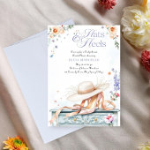 Invitation Casquettes pastel romantique et talons Derby Fête 
