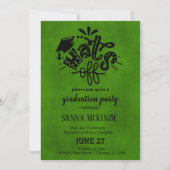 Invitation Casquettes - Vert (Devant)