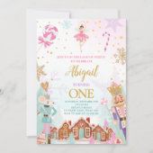 Invitation Casse-noisette Anniversaire Fille Terre des douceu (Devant)