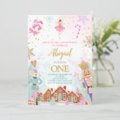 Invitation Casse-noisette Anniversaire Fille Terre des douceu (Debout devant)
