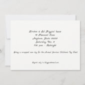 Invitation Casse-noisette avec cadeau argent (Dos)