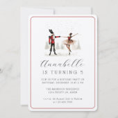 Invitation Casse-noisette Ballerina Whimsical Ballet Annivers (Devant)