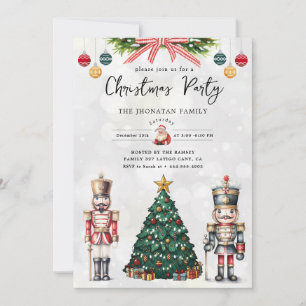 Invitation Casse-Noisette de Noël isolé