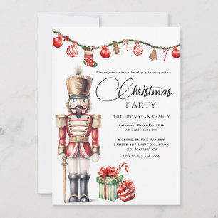Invitation Casse-Noisette de Noël isolé