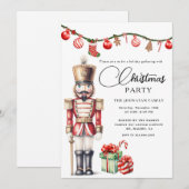 Invitation Casse-Noisette de Noël isolé (Devant / Derrière)