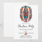 Invitation Casse-Noisette de Noël isolé (Devant / Derrière)