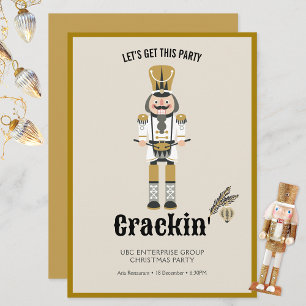 Invitation Casse-Noisette Fêtard Élégant Fête de Noël Neutre