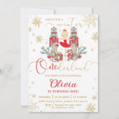 Invitation Casse-Noisette Hiver Onederland 1er Anniversaire R (Devant)