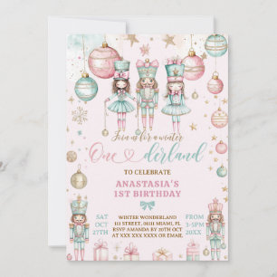 Invitation Casse-Noisette Merveilleux Hiver 1er Anniversaire