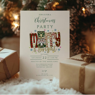 Invitation Casse-Noisette Noël Merry & Bright