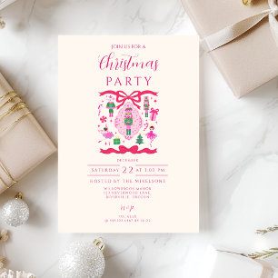 Invitation Casse-Noisette Rose de Noël