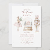 Invitation Casse-Noisette Rose Noël (Devant)
