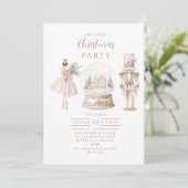 Invitation Casse-Noisette Rose Noël (Debout devant)