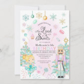 Invitation Casse-noisette sucre Plum fée Noël Anniversaire In (Devant)